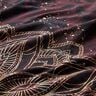 Jersey cotonTissu bordure Mandala avec taches d'or | Glitzerpüppi – marron noir/or,  thumbnail number 7