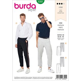 Pantalon homme, Burda 6350 | 46 - 56, 