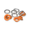 Œillets avec rondelles [20 unités | Ø 11 mm] | Prym – orange/argent métallisé,  thumbnail number 2