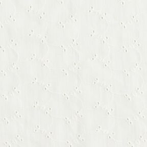 Dentelle brodée zarte Blümchen – blanc, 