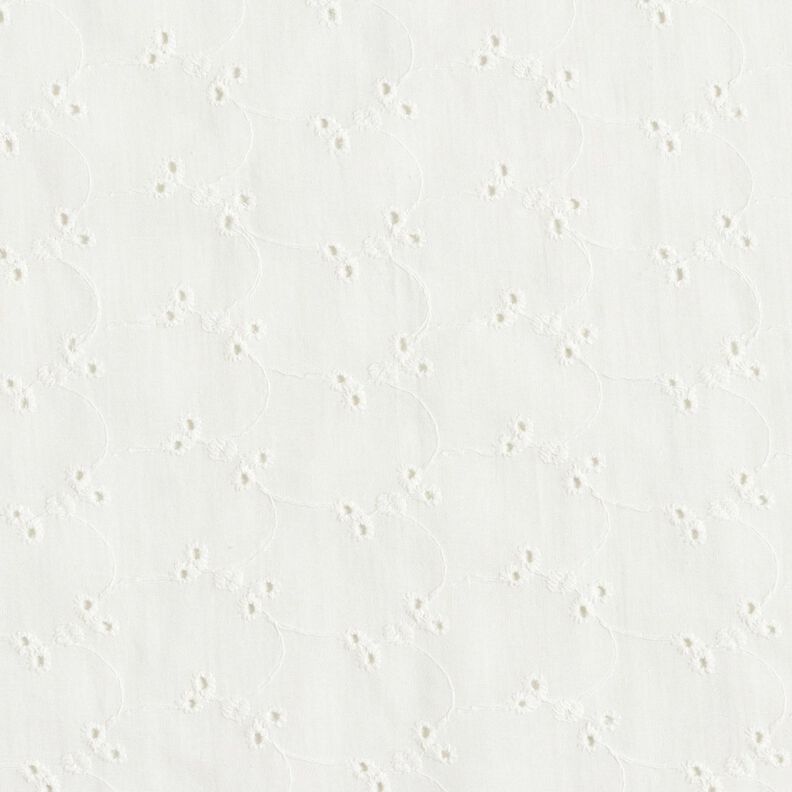 Dentelle brodée zarte Blümchen – blanc,  image number 1