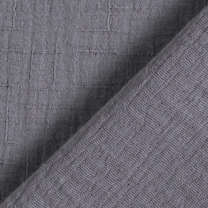 Bambou Tissu double gaze de coton Structure – gris,  image number 4