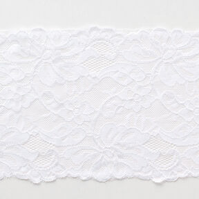 Dentelle élastique [150 mm] – blanc, 