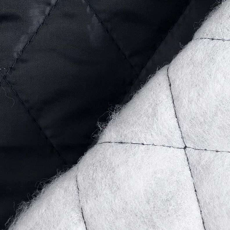 Doublure matelassée en losanges – bleu noir,  image number 5
