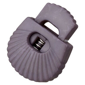 Bloque-cordons Coquillage [Passage : 8 mm] – gris, 