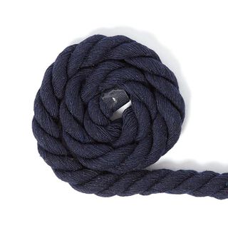 Cordon en coton [Ø 14 mm] 15 - bleu marine, 
