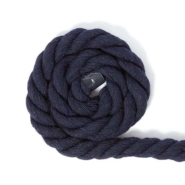 Cordon en coton [Ø 14 mm] 15 - bleu marine,  image number 1