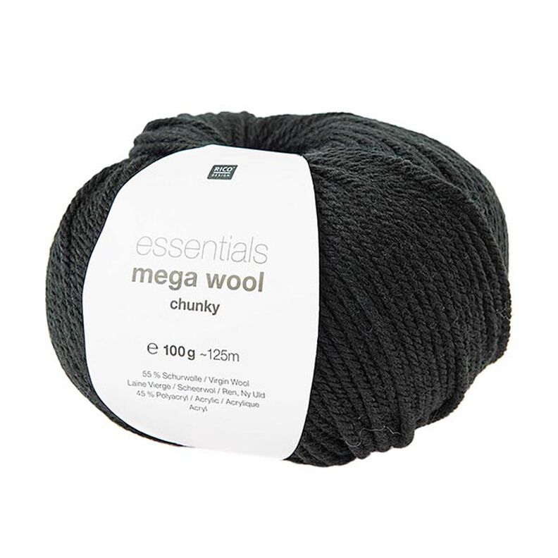 Essentials Mega Wool chunky | Rico Design – noir,  image number 1