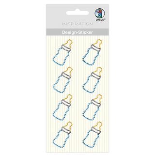 Autocollant design Baby biberon garçon  – bleu/jaune, 