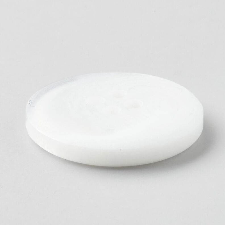 Bouton 4 trous rond [Ø 25 mm] – blanc,  image number 3