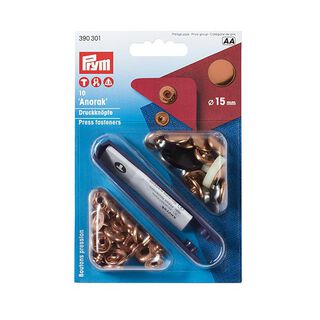 Boutons pression sans couture Anroak [Ø 15 mm] - cuivre| Prym, 