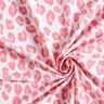 Tissu pour maillot de bain Imprimé léopard – blanc/rose,  thumbnail number 3