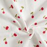 Tissu double gaze de coton Cerises brodées | Poppy Fabrics – blanc/rouge feu,  thumbnail number 3