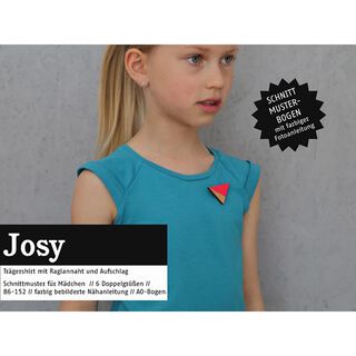 JOSY - Chemise raglan et revers sur les épaules, pour filles, Studio Schnittreif  | 86 - 152, 