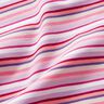 Jersey coton Ringelstreifen – mauve/rose vif,  thumbnail number 2