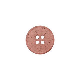 Bouton polyester/chanvre 4 trous Recyclé – rose, 