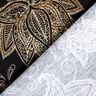Jersey coton fleurs de mandala dorées | Glitzerpüppi – noir/or,  thumbnail number 4