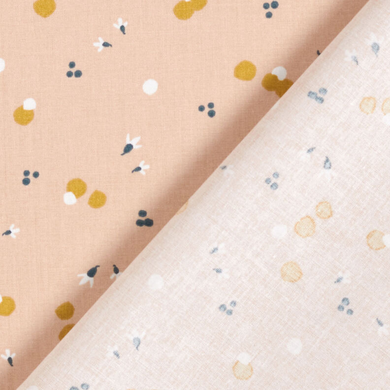 Tissu en coton Cretonne Points de couleur – beige,  image number 4