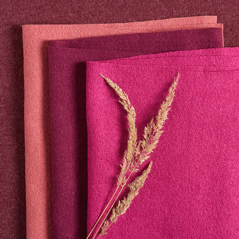 Loden de laine foulé – lilas rouge,  image number 6