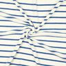 Jersey éponge rayures – ivoire/bleu brillant,  thumbnail number 3