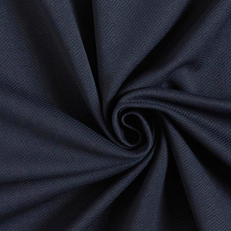 Tissu stretch Structure à chevrons – bleu nuit,  image number 3