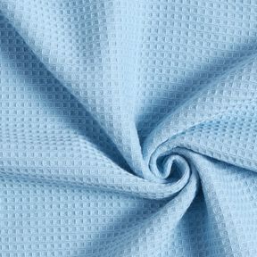 Tissu éponge/Nid d’abeille Uni – bleu clair, 