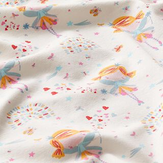 Jersey coton Petite fée – blanc/bleu clair, 