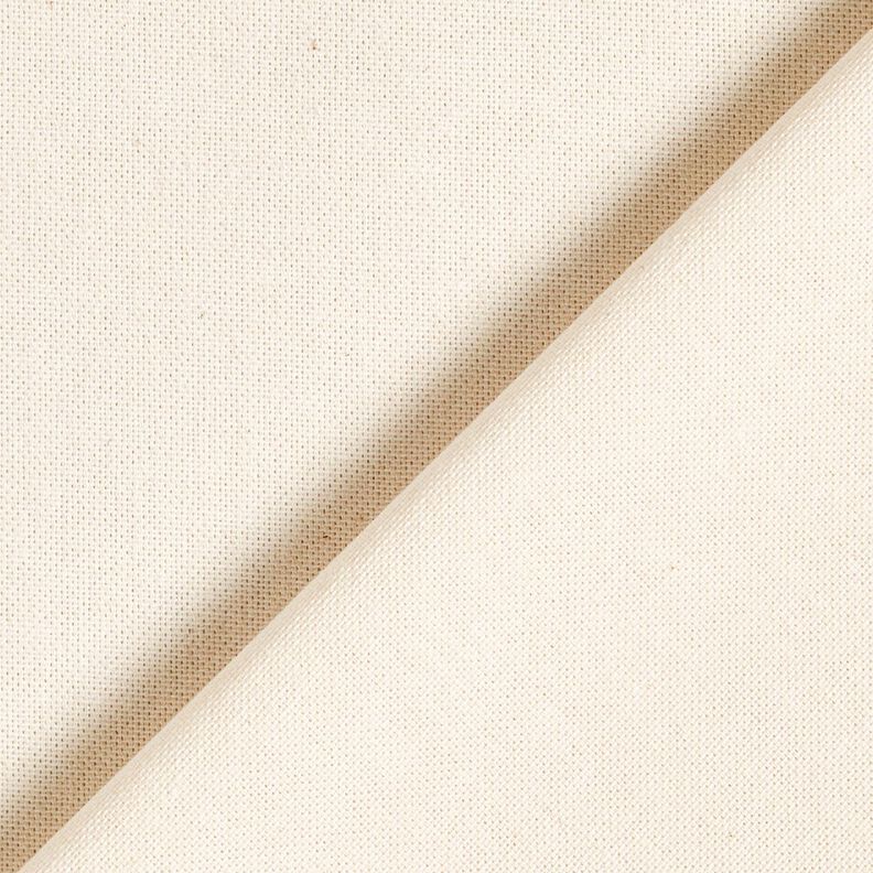 Tissu de décoration Semi-panama bicolore – crème/blanc,  image number 3