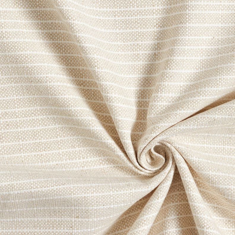 Tissu de d&eacute;coration Panama rayure subtile &ndash; nature/beige clair,  image number 3