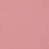 Tissu double gaze de coton Cœurs Imprimé feuille | by Poppy vieux rose foncé/or métallisé,  thumbnail number 1