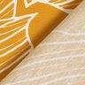 Tissu de décoration Canvas grandes feuilles – jaune curry,  thumbnail number 4