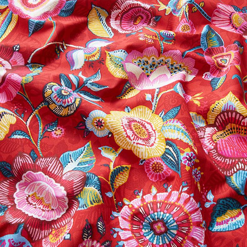 Tissu en coton Cretonne Fleurs tachetées – chili,  image number 2