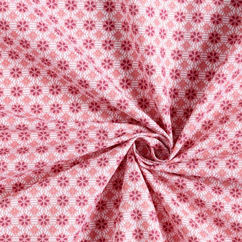 Tissu en coton cretonne Kaléidoscope – vieux rose,  image number 4