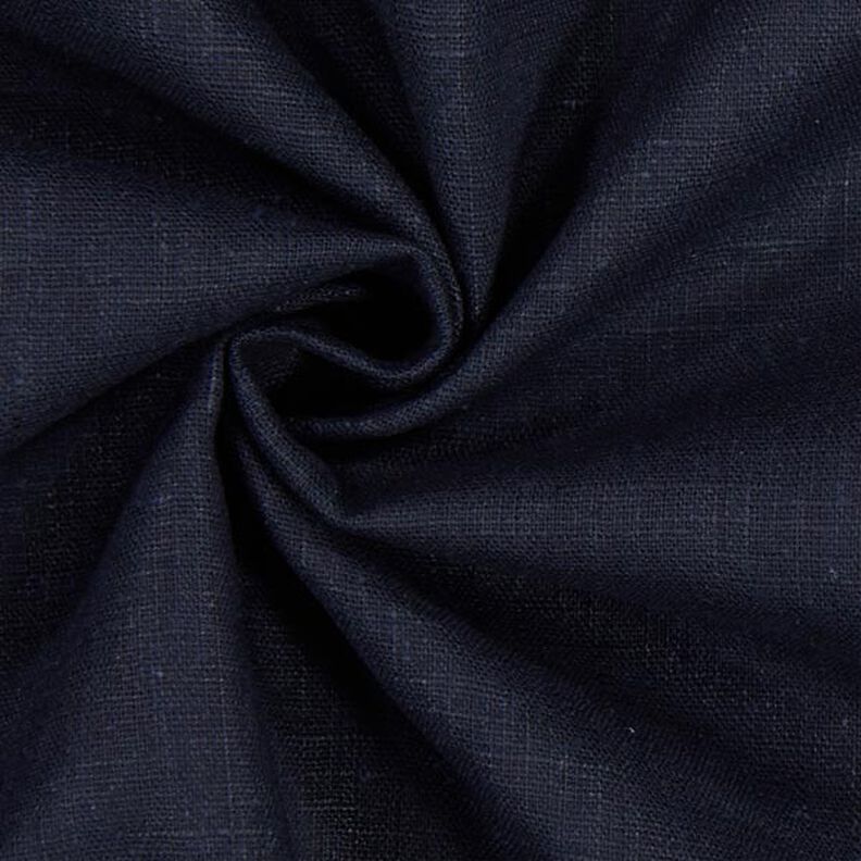 Tissu de lin en ramie mélangée medium – bleu noir,  image number 3