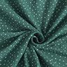 Tissu double gaze de coton Petits points – vert foncé/blanc,  thumbnail number 3