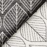 Tissu de décoration Jacquard Feuilles – anthracite,  thumbnail number 5