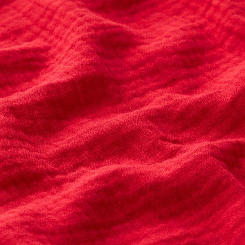 GOTS Tissu double gaze de coton | Tula – carmin,  image number 4