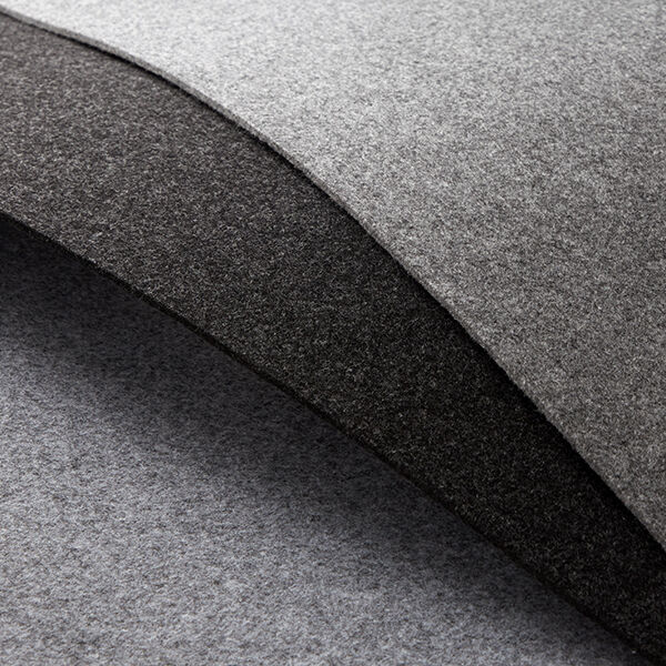 Feutre mélangé 45 cm / 4mm d’épaisseur – gris clair,  image number 3