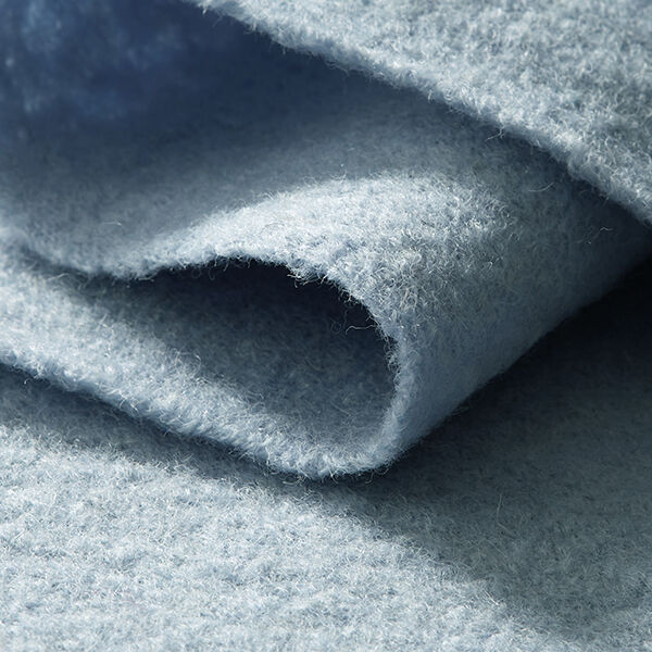 Loden de laine foulé – gris bleu – Échantillon,  image number 4