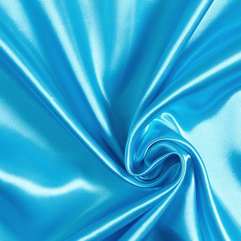 Satin polyester – turquoise clair,  image number 1