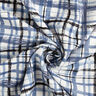 Lin-viscose mélangés à carreaux abstraits – blanc/bleu acier,  thumbnail number 4