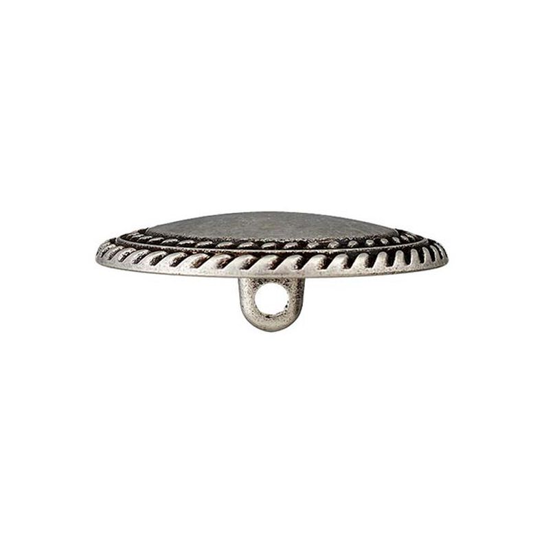 Bouton en métal œillet – argent ancien métallique,  image number 2