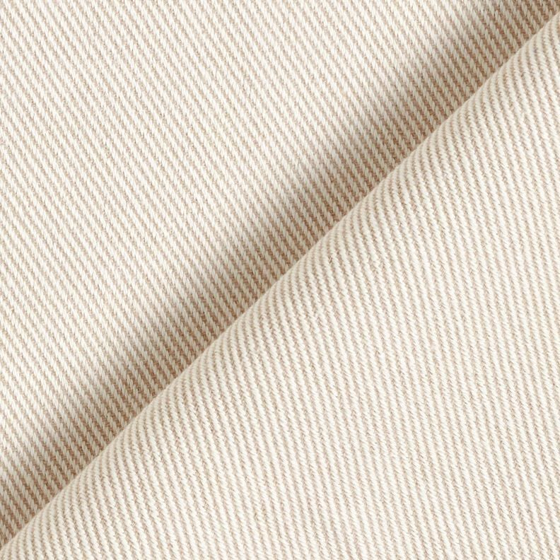 Tissu de d&eacute;coration Serg&eacute; bicolore &ndash; beige clair/nature,  image number 3