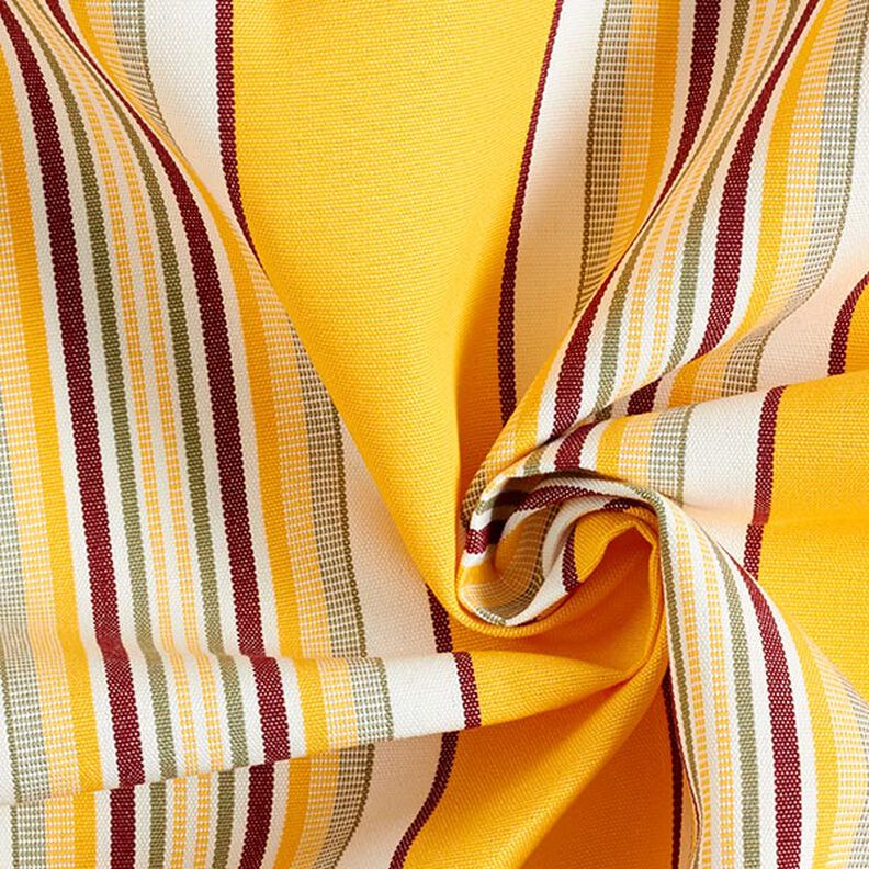 Toile pour store banne Rayures larges et étroites – jaune soleil/blanc,  image number 3