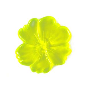 Bouton en plastique, Neon Flower 2, 