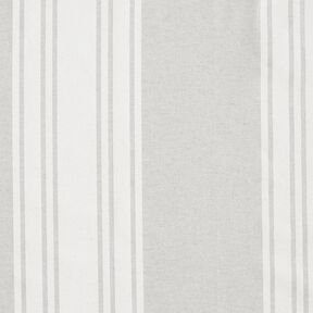 Tissu de décoration Panama Blockstreifen – carmin/gris brume, 