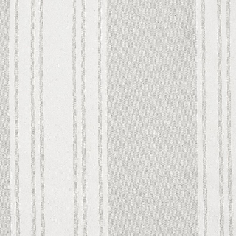 Tissu de décoration Panama Blockstreifen – carmin/gris brume, image number 1