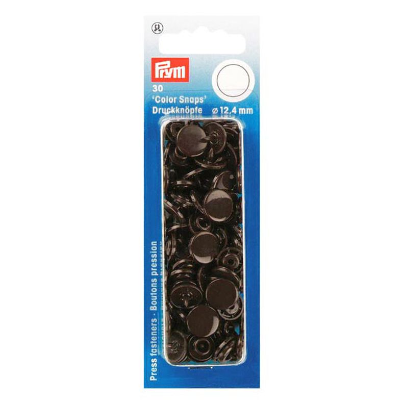 Boutons-pression Color Snaps 4 – marron foncé | Prym,  image number 1