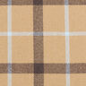 Tissu pour manteau en coton mélangé Grands carreaux – beige,  thumbnail number 1