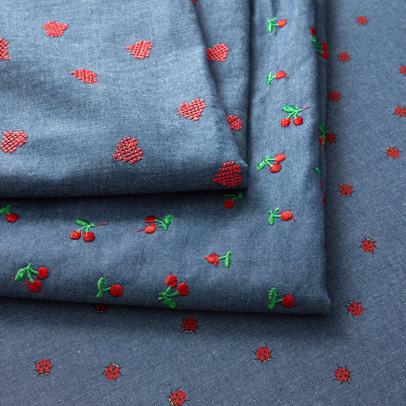 Chambray Coccinelle – bleu jean,  image number 6